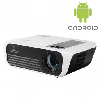 Proyector Led T8 Android  2G 16G Full HD 1080P 4500 Lumenes Miracast