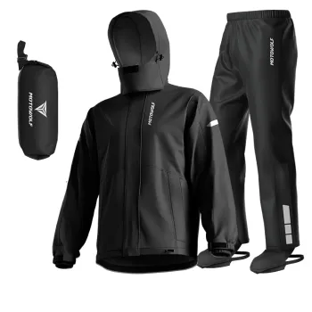 Traje Impermeable mociclismo Motowolf 0405 190T - Negro